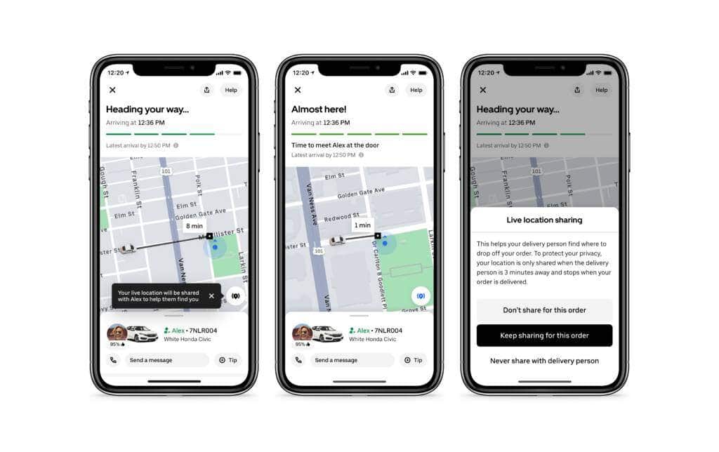 Uber Eats-App: Mit Live Location Sharing jetzt keine Bestellung mehr verpassen