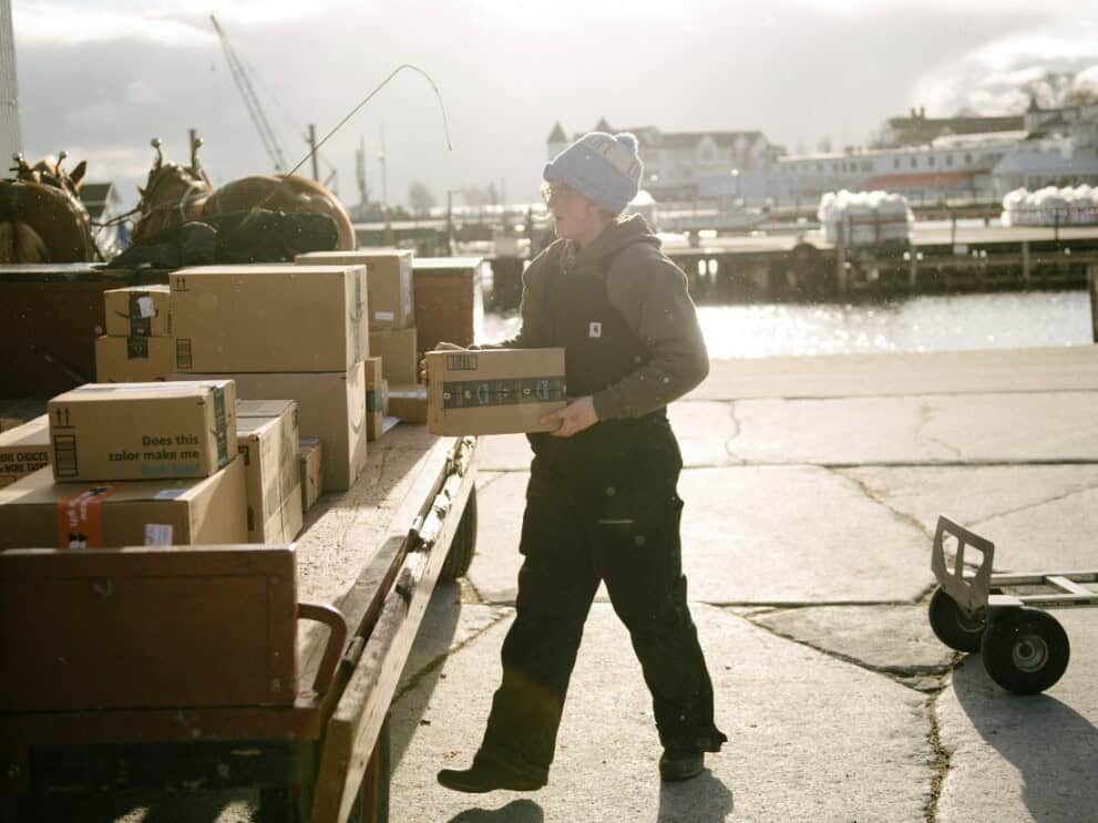 Wie Amazon in die entlegensten Regionen der Welt liefert: Mackinac Island, USA