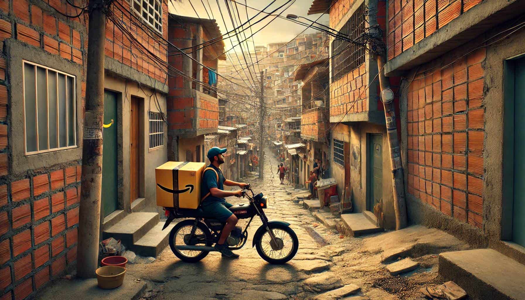 Wie Amazon in die entlegensten Regionen der Welt liefert: Paraisópolis Favela, Brasilien