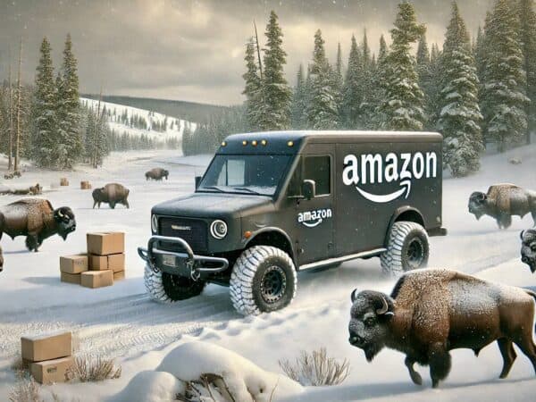Wie Amazon in die entlegensten Regionen der Welt liefert: Yellowstone-Nationalpark​, USA