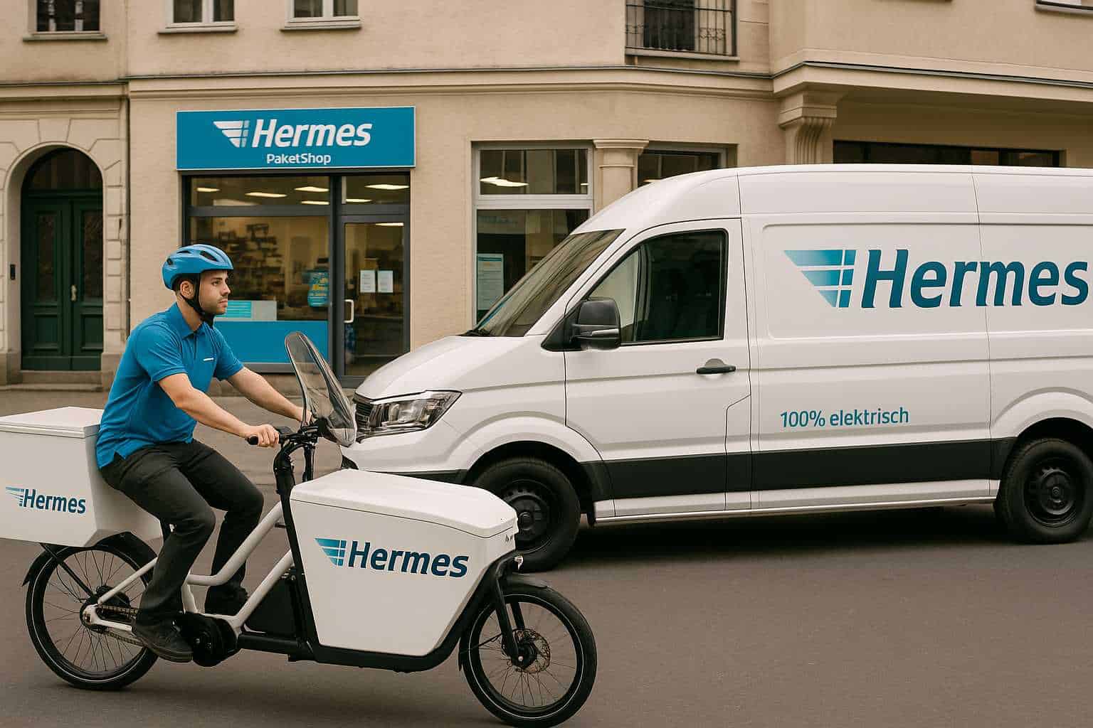 Emissionsfreie Zustellung: Hermes elektrifiziert Berlins Innenstadt komplett