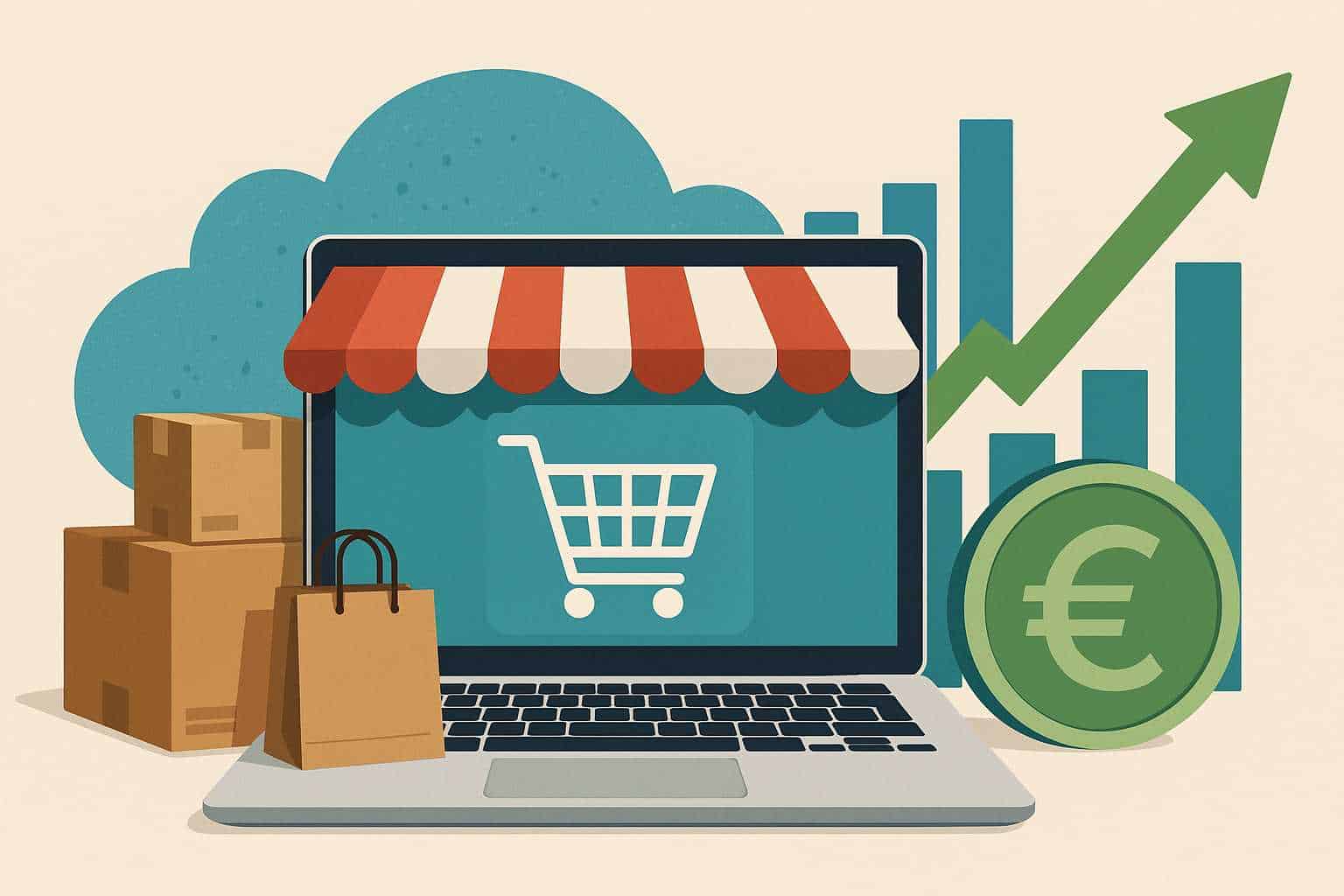 Onlinehandel in Deutschland legt im ersten Quartal 2025 weiter zu