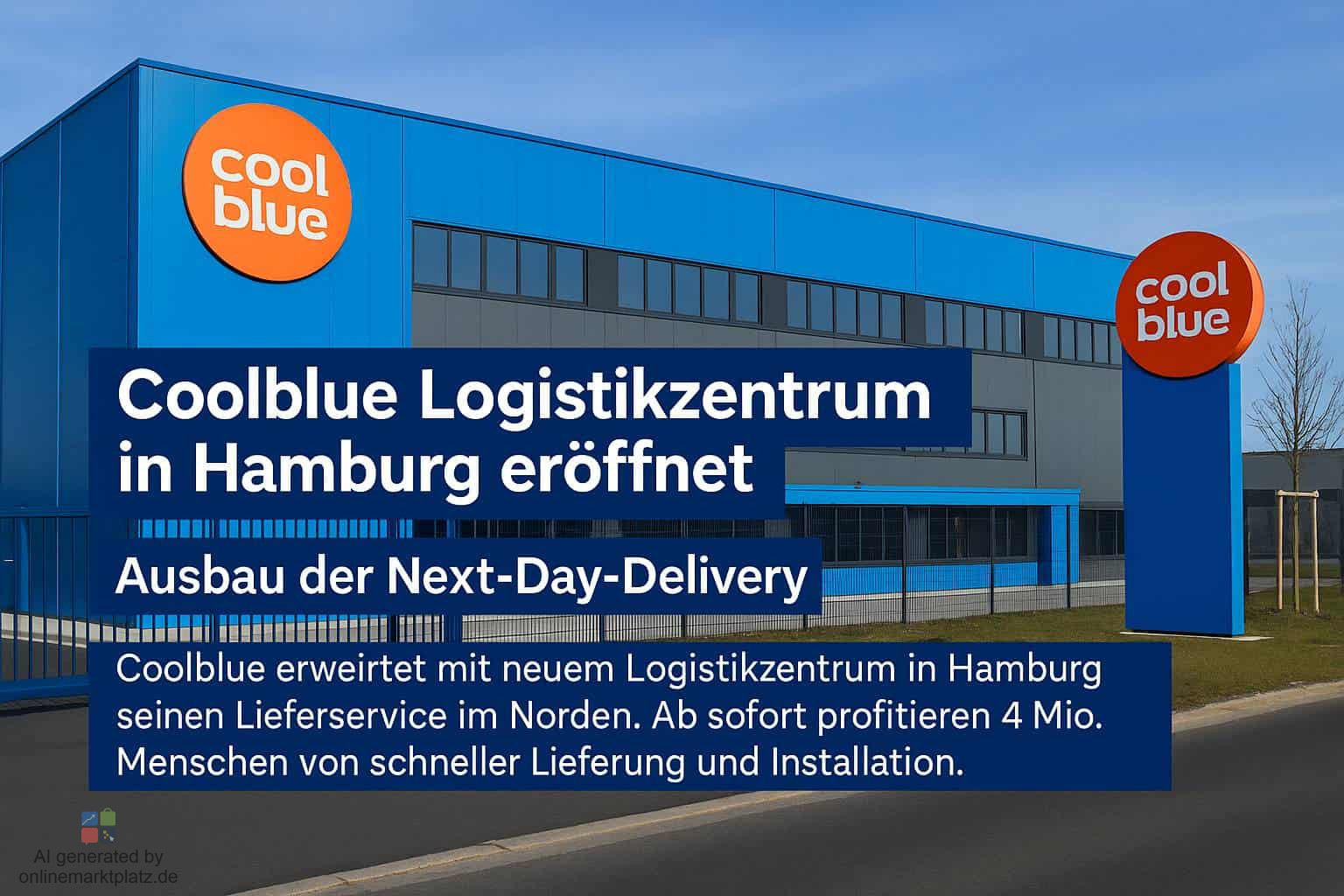 Coolblue Logistikzentrum in Hamburg: Neuer Hub für schnelle Lieferung und Service
