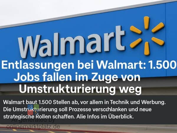 Entlassungen bei Walmart: 1.500 Stellen fallen im Zuge von Umstrukturierungen weg