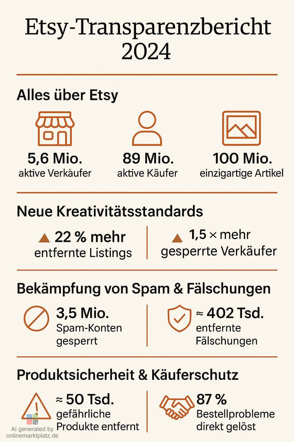 Etsy Transparenzbericht: Fortschritt für einen sicheren und kreativen Marktplatz
