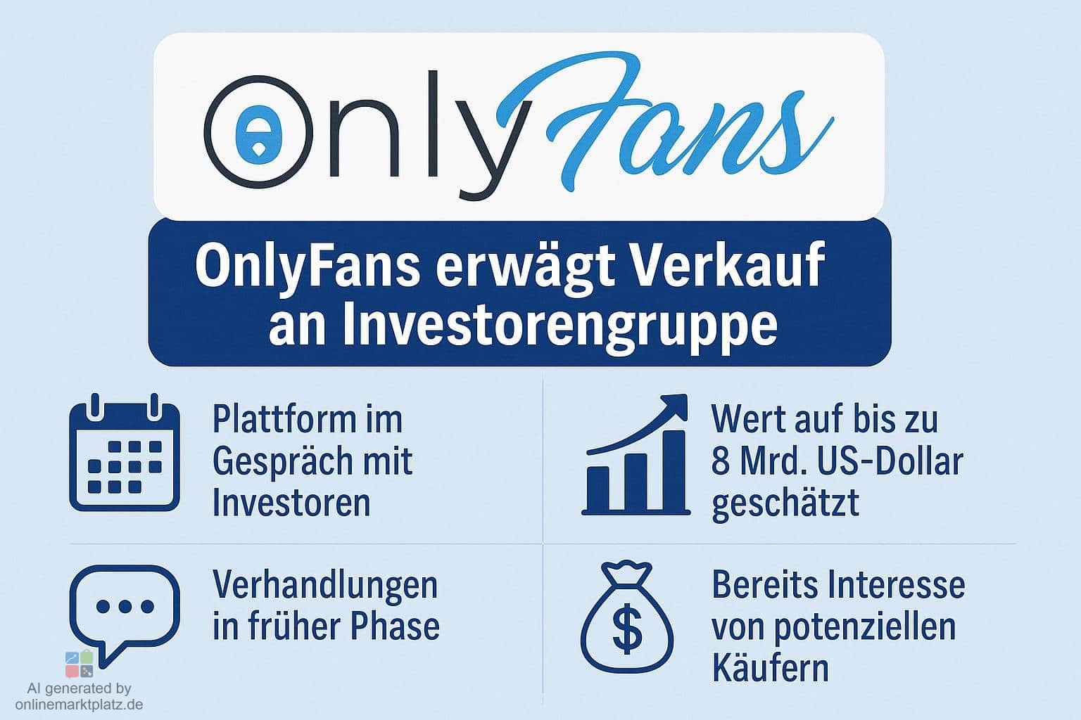 OnlyFans plant Verkauf: Plattform soll bis zu 8 Milliarden US-Dollar wert sein
