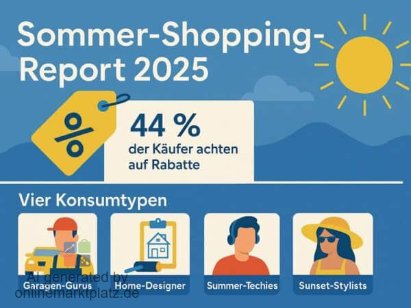 Sommer-Shopping-Report 2025: Rabattaktionen und vier Käufergruppen bestimmen das Saisongeschäft