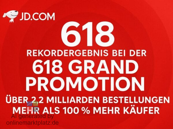 618 Grand Promotion JD.com erzielt Rekordzahlen mit 2,2 Milliarden Bestellungen