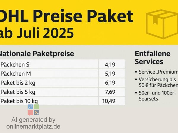 DHL Preise Paket: Das ändert sich ab Juli 2025