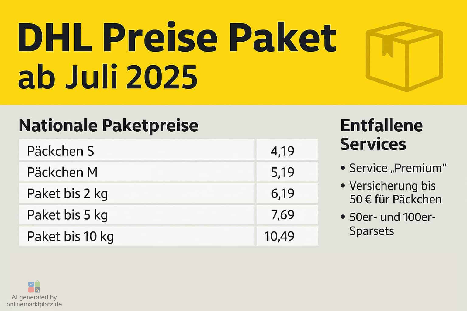 DHL Preise Paket: Das ändert sich ab Juli 2025