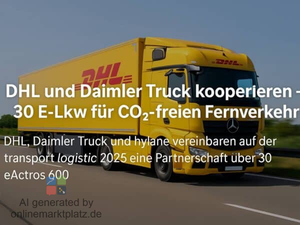 DHL und Daimler Truck kooperieren bei E-Lkw – größte Bestellung 2025