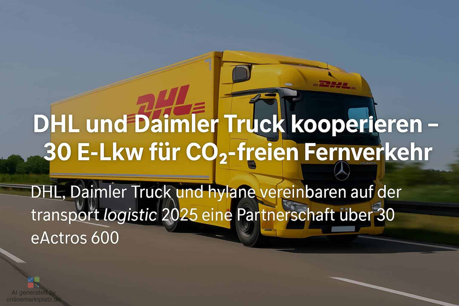DHL und Daimler Truck kooperieren bei E-Lkw – größte Bestellung 2025