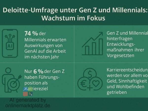 Deloitte Gen Z and Millennial Survey 2025: Junge Generationen setzen auf Geld, Sinn und Wohlbefinden