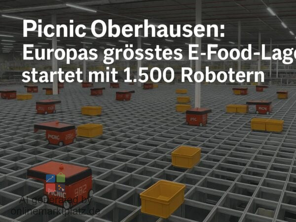 Picnic Oberhausen: Europas größtes E-Food-Lager startet mit 1.500 Robotern