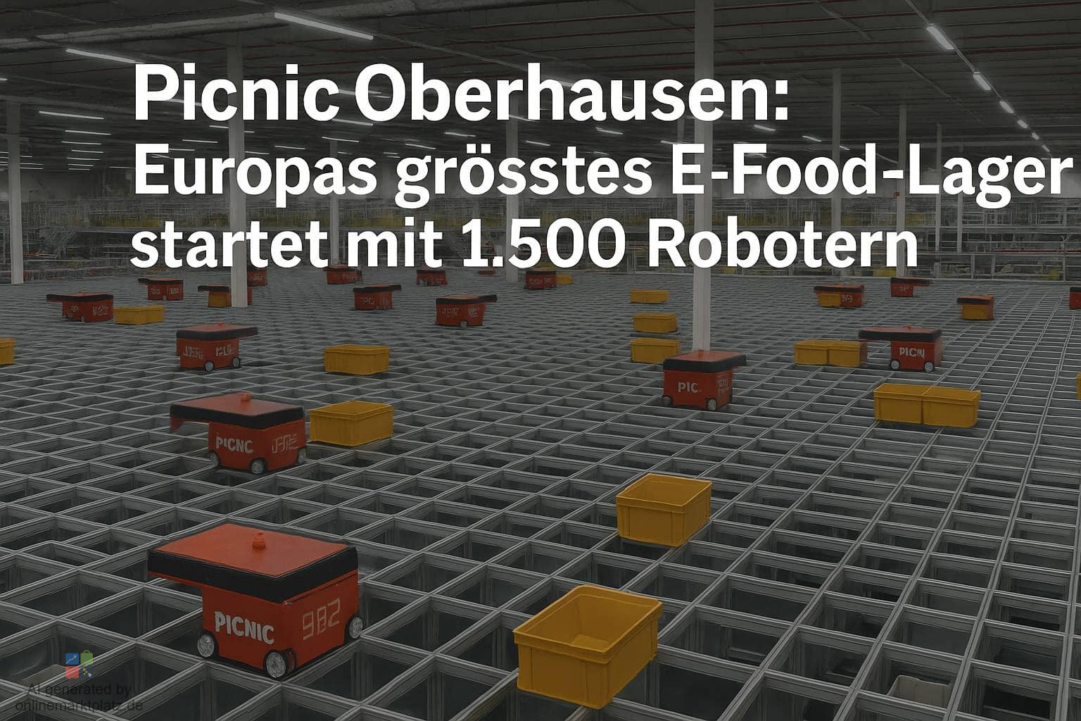 Picnic Oberhausen: Europas größtes E-Food-Lager startet mit 1.500 Robotern