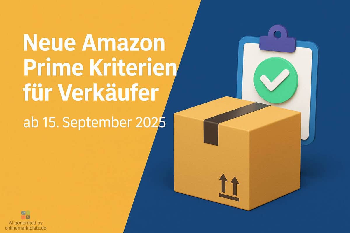 Neue Amazon Prime Kriterien für Verkäufer ab 15. September 2025