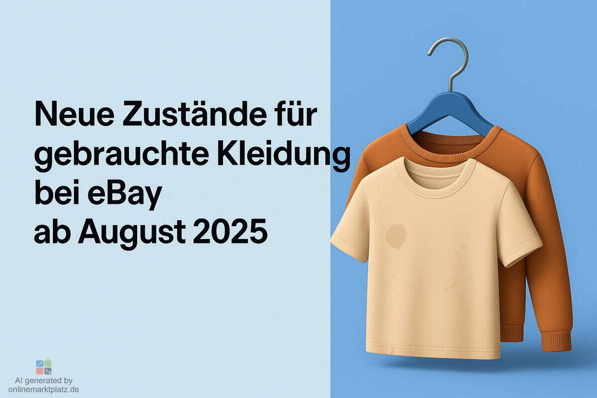 Neue Zustände für gebrauchte Kleidung bei eBay ab August 2025