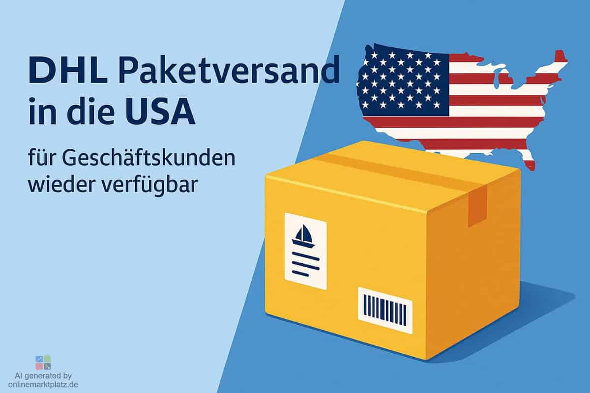 DHL Paketversand in die USA für Geschäftskunden wieder verfügbar