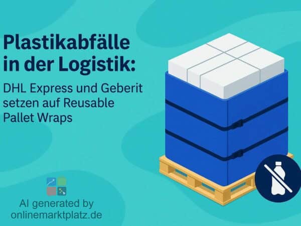Plastikabfälle in der Logistik: DHL Express und Geberit setzen auf Reusable Pallet Wraps