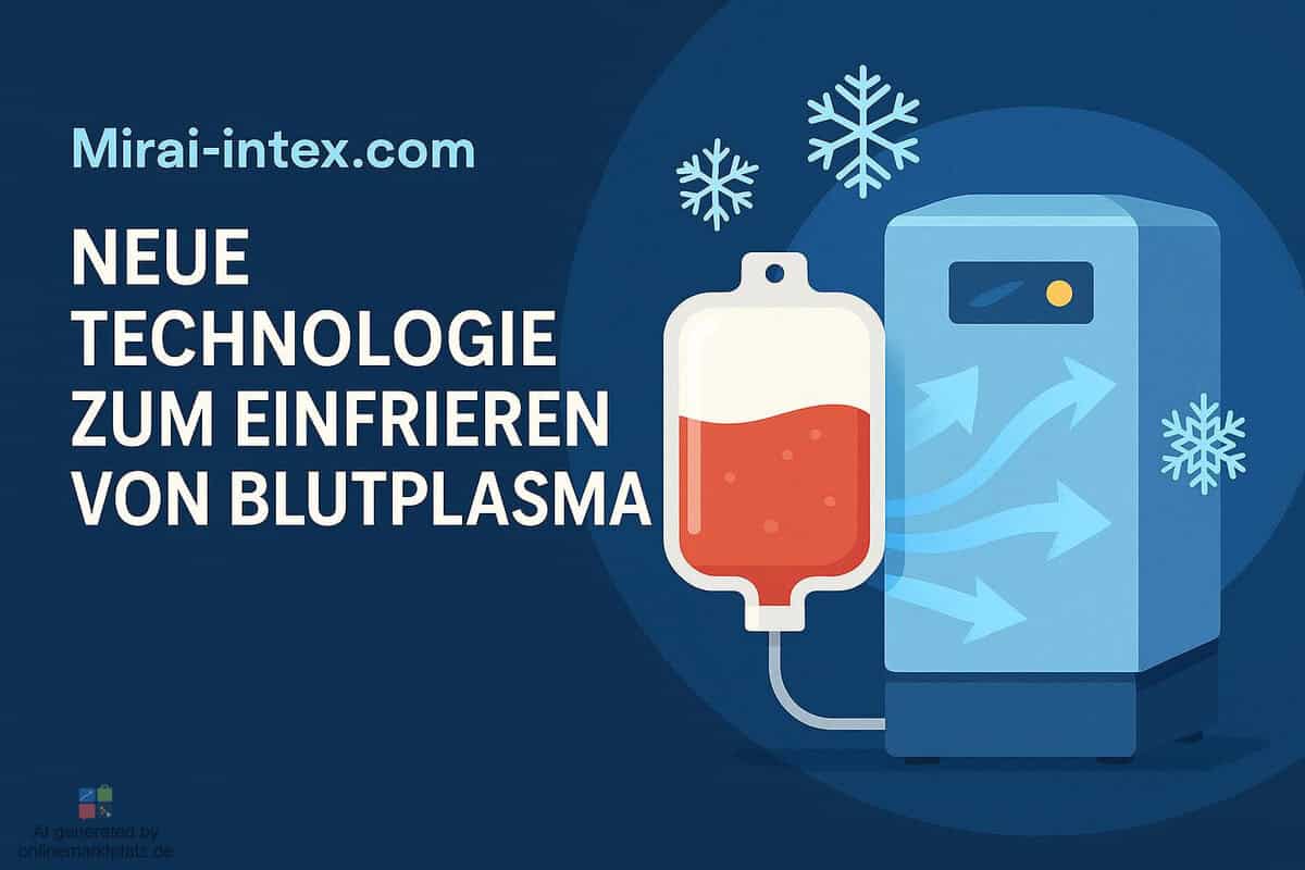 Mirai-intex.com präsentiert eine neue Technologie zum Einfrieren von Blutplasma