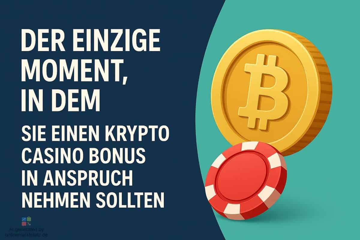 Der einzige Moment, in dem Sie einen Krypto Casino Bonus in Anspruch nehmen sollten