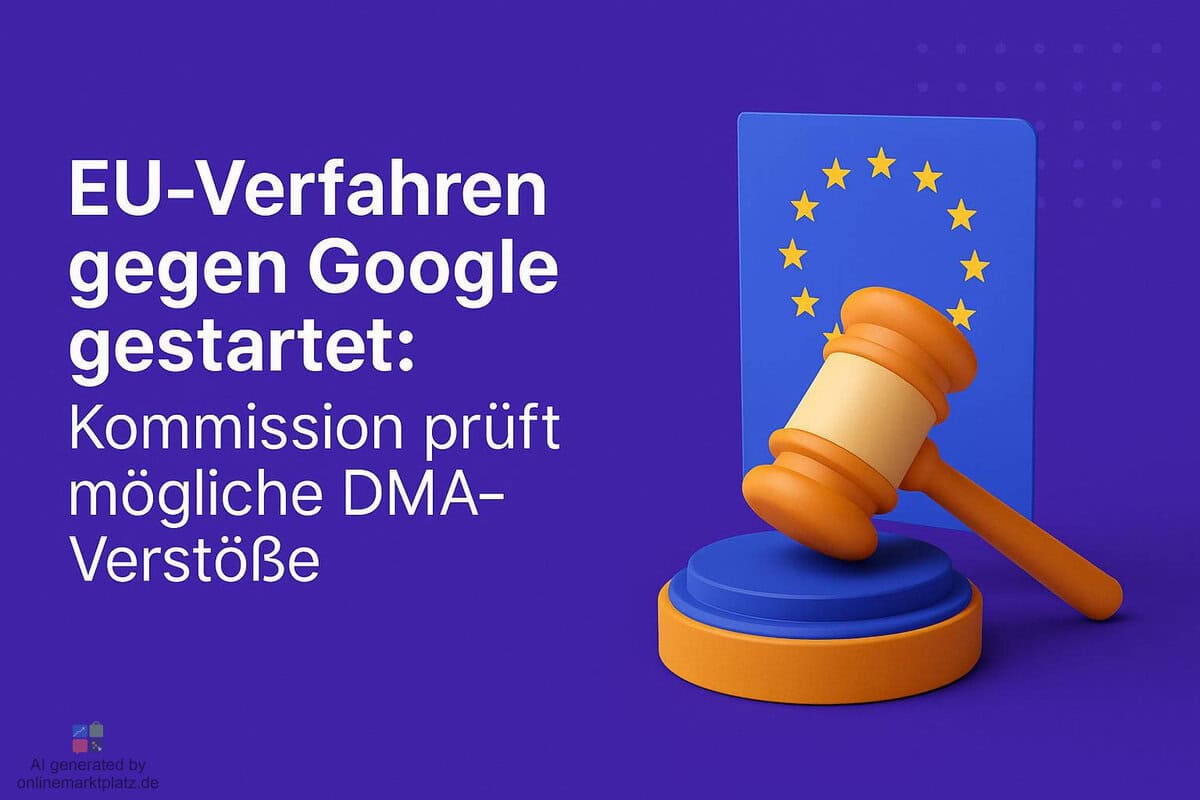 EU-Verfahren gegen Google gestartet: Kommission prüft mögliche DMA-Verstöße