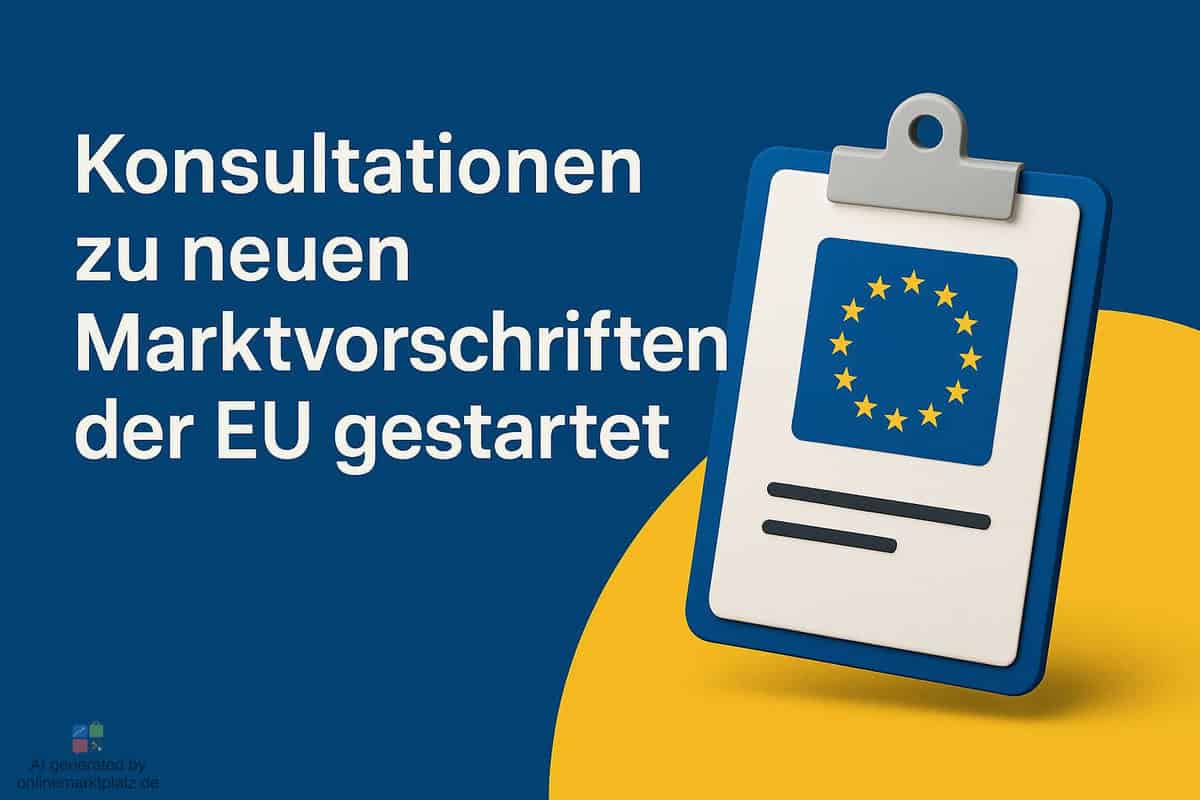 Konsultationen zu neuen Marktvorschriften der EU gestartet