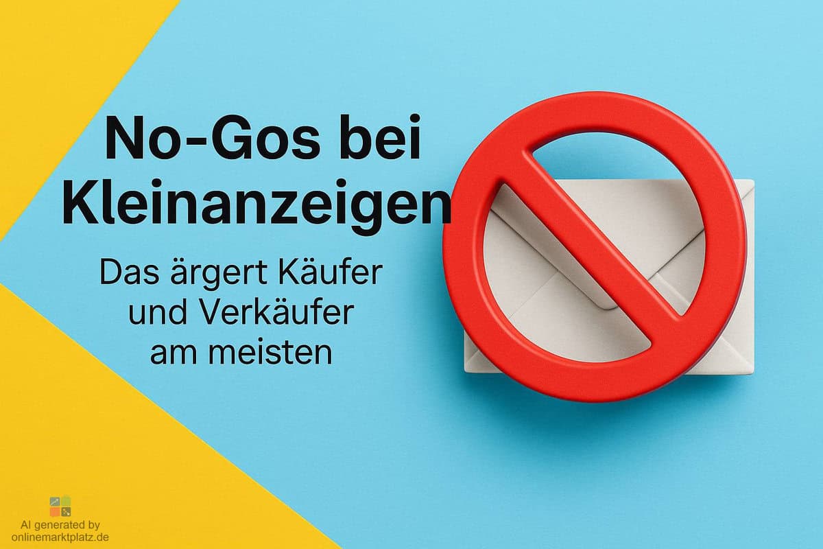 No-Gos bei Kleinanzeigen: Das ärgert Käufer und Verkäufer am meisten