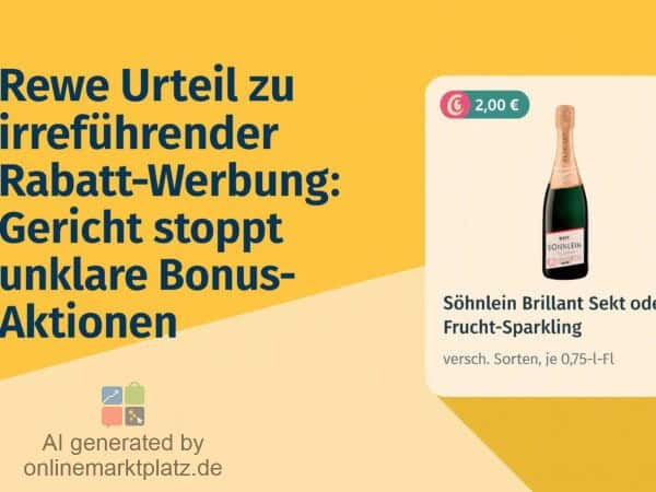 Rewe Urteil zu irreführender Rabatt-Werbung: Gericht stoppt unklare Bonus-Aktionen
