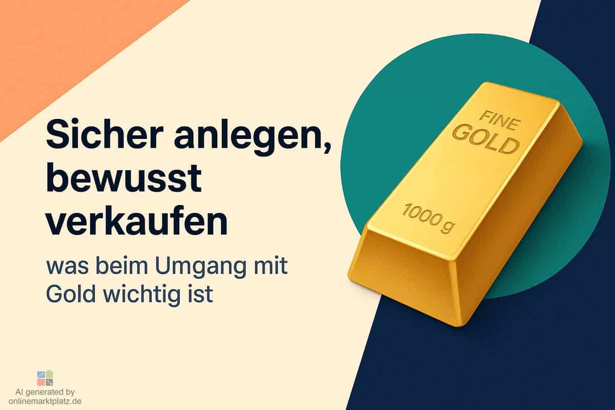 Sicher anlegen, bewusst verkaufen – was beim Umgang mit Gold wichtig ist