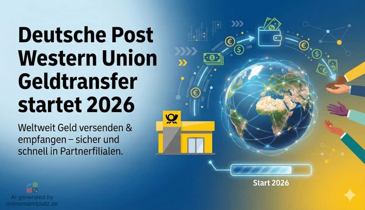 Deutsche Post Western Union Geldtransfer startet 2026: Weltweiter Bargeldversand in Partnerfilialen
