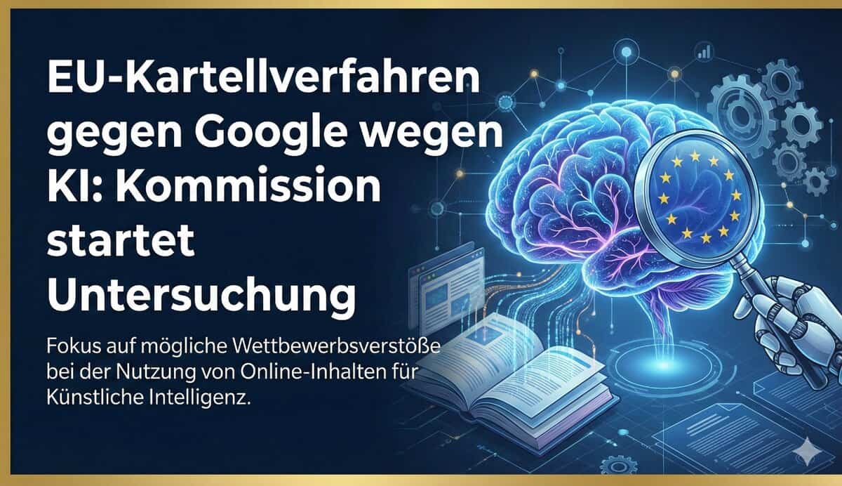 EU-Kartellverfahren gegen Google wegen KI: Kommission startet Untersuchung