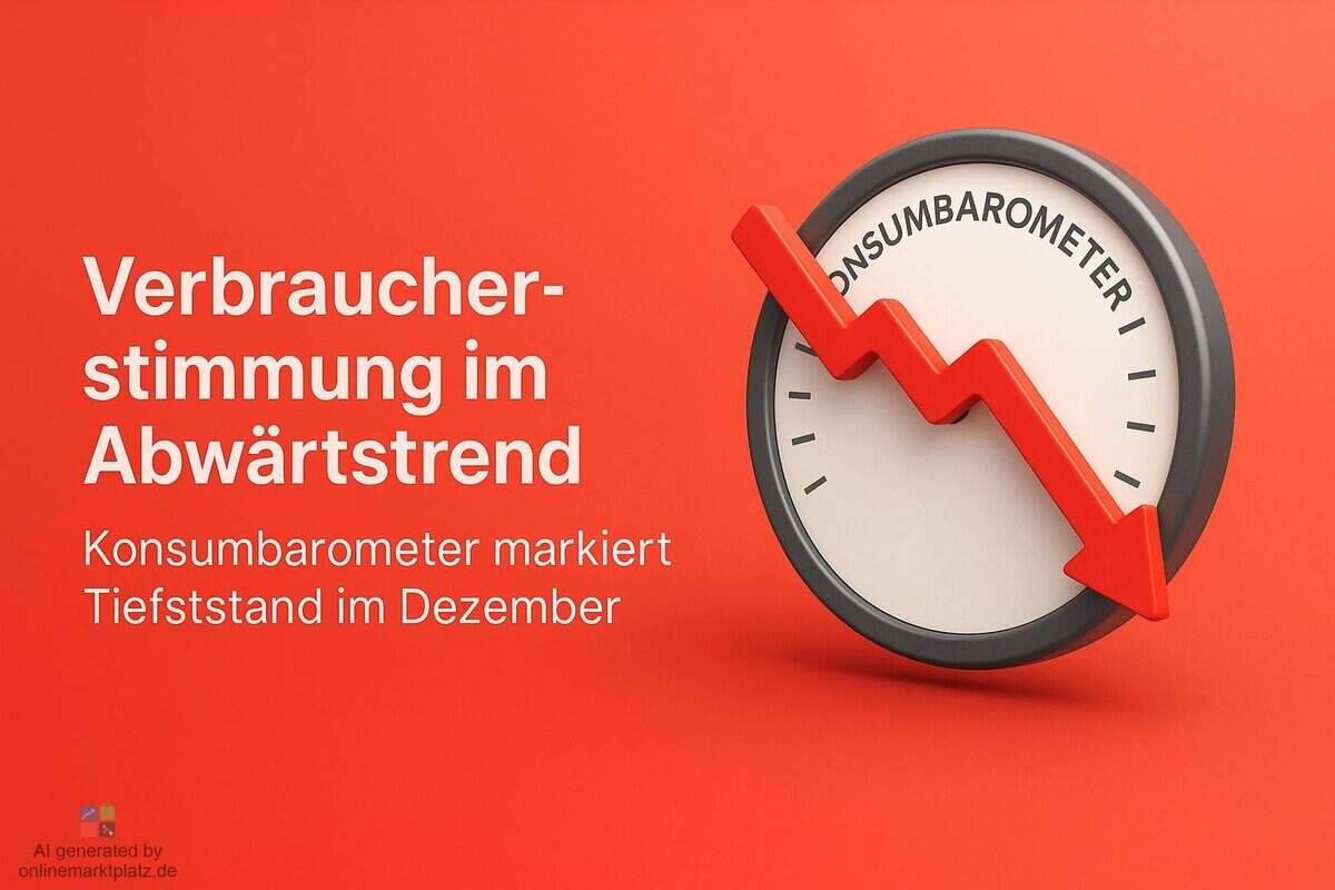 Verbraucherstimmung im Abwärtstrend: HDE-Konsumbarometer markiert Tiefststand im Dezember
