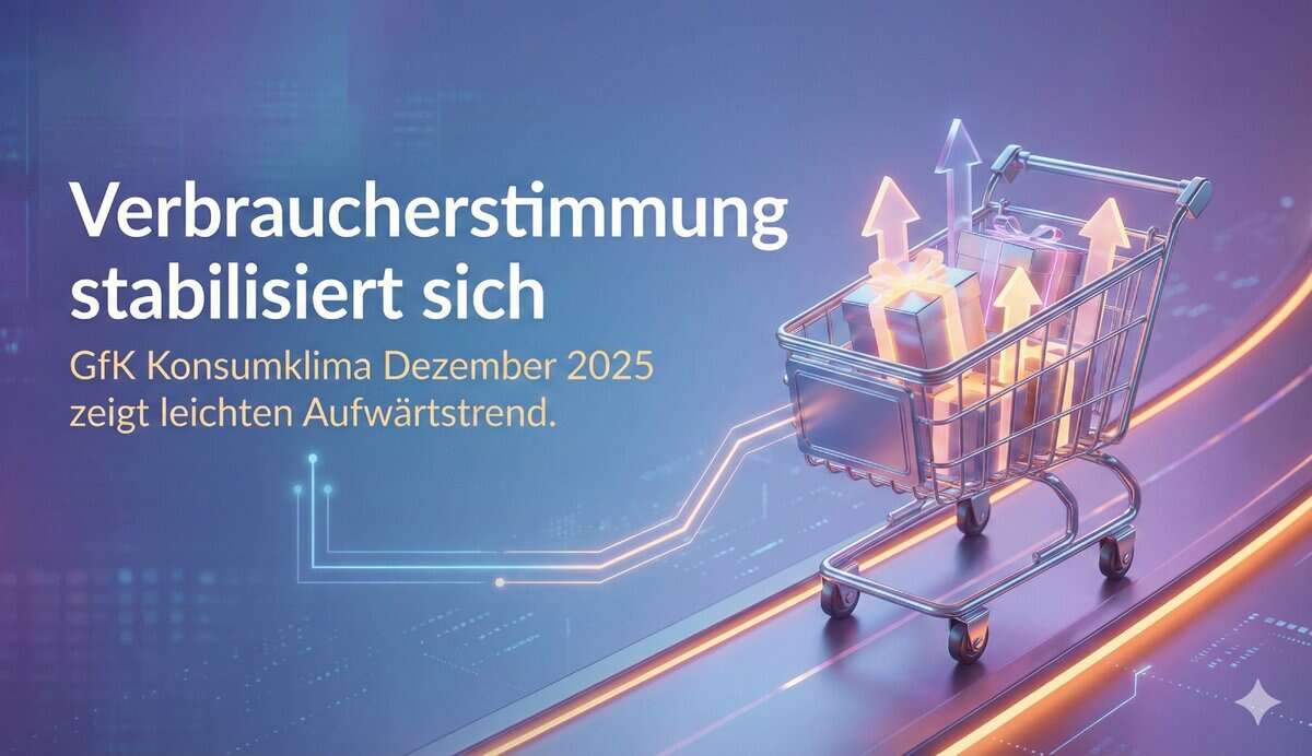 Verbraucherstimmung stabilisiert sich: GfK Konsumklima Dezember 2025 zeigt leichten Aufwärtstrend