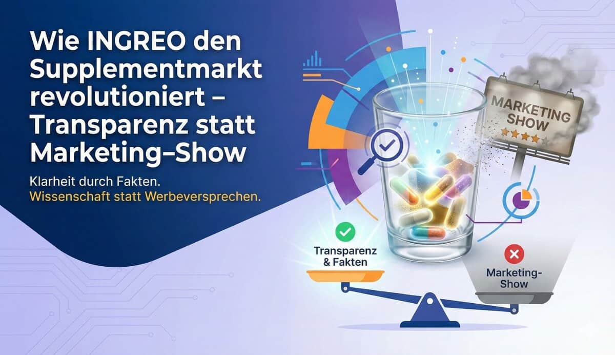 Wie INGREO den Supplementmarkt revolutioniert – Transparenz statt Marketing-Show