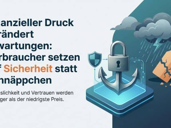 Finanzieller Druck verändert Erwartungen: Verbraucher setzen auf Sicherheit statt Schnäppchen