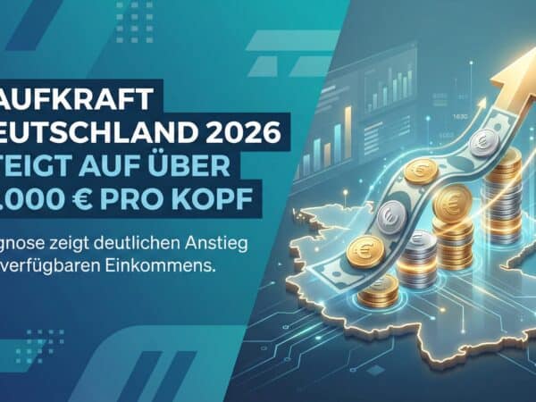 Kaufkraft Deutschland 2026 steigt auf über 31.000 Euro pro Kopf