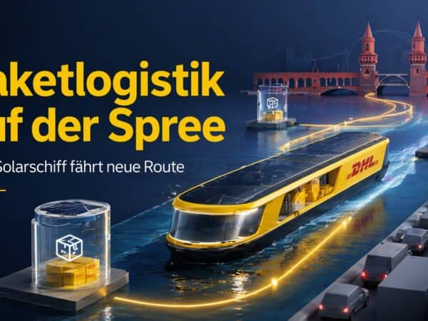 DHL Solarschiff startet zweite Route auf der Spree