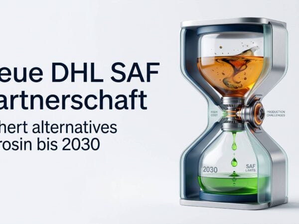 Neue DHL SAF Partnerschaft sichert alternatives Kerosin bis 2030