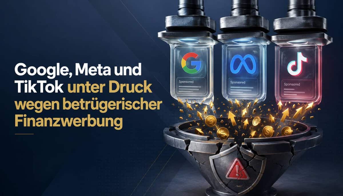 Betrügerische Finanzwerbung: Google, Meta und TikTok unter Druck