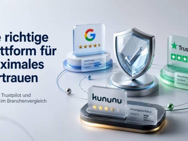 Die richtige Plattform für maximales Vertrauen: Google, Trustpilot und Kununu im Branchenvergleich
