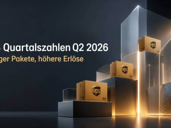 UPS Quartalszahlen Q2 2026: Weniger Pakete, höhere Erlöse