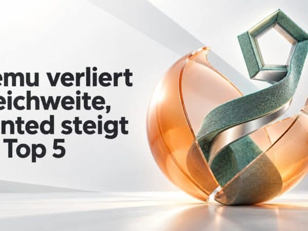 Temu verliert Reichweite, Vinted steigt in Top 5